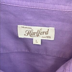 Hartford Purple Dress Shirt with Classic Collar